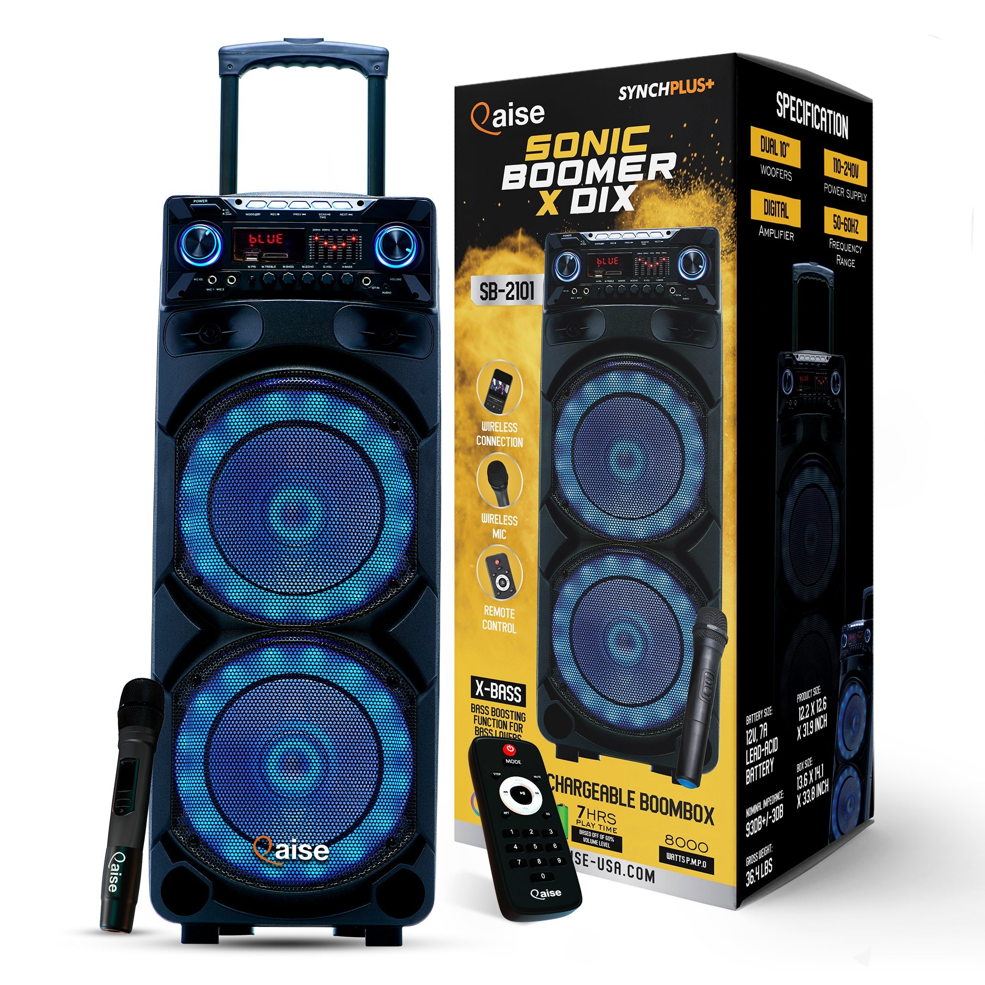 Qaise SB-2101 Portable Bluetooth Party Speaker