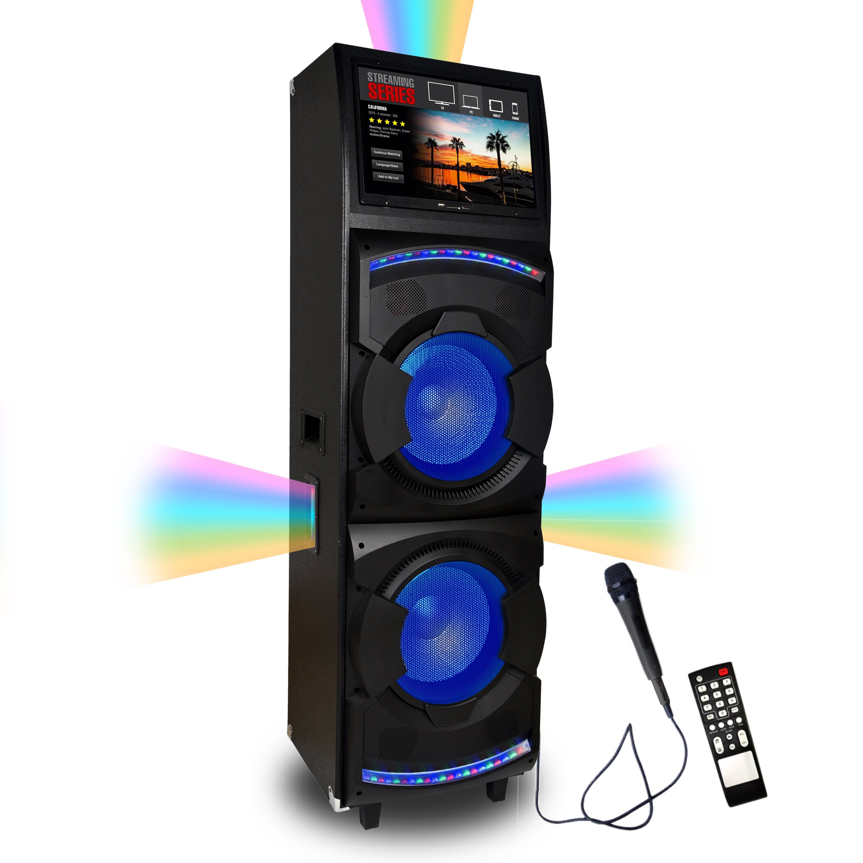 Android 12 Bluetooth Speaker for Karaoke w/ 15.6 Touch Screen