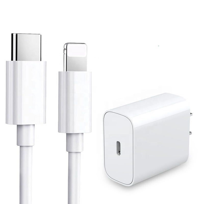 Cable 100cm + Base Cargador Fast Charge Pd 3.0 18w Para Iphone 13