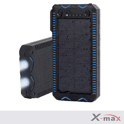 Solar High quality Power bank 10000 mAh with flash lights