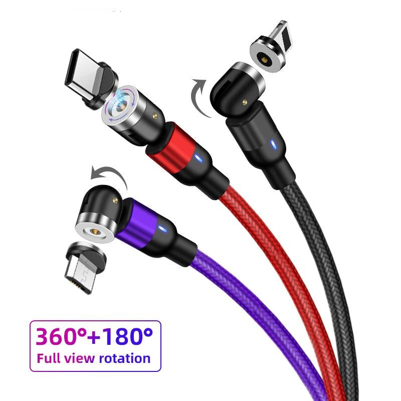 3 in 1 magnetic fast charging cable 6ft long