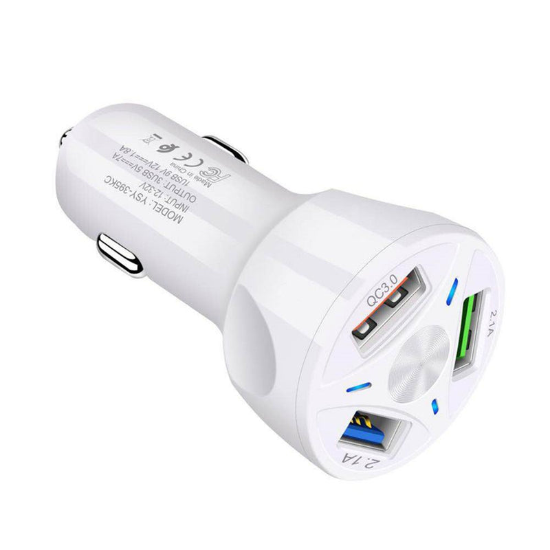 Triple USB with Quick charge 3.0 QC fast car charger