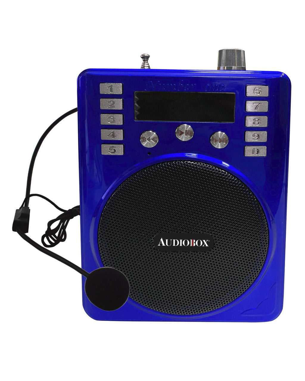 Loud Bluetooth FM radio speaker with over the head microphone