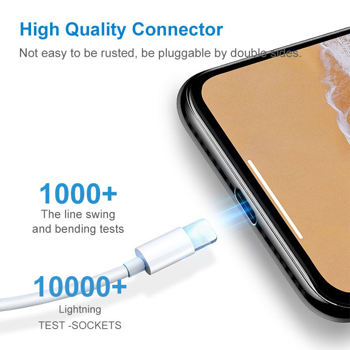 USB A to Lightning cable for iPhones