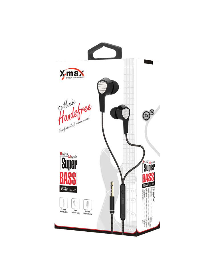 HD earphones with 3.5mm male adapter